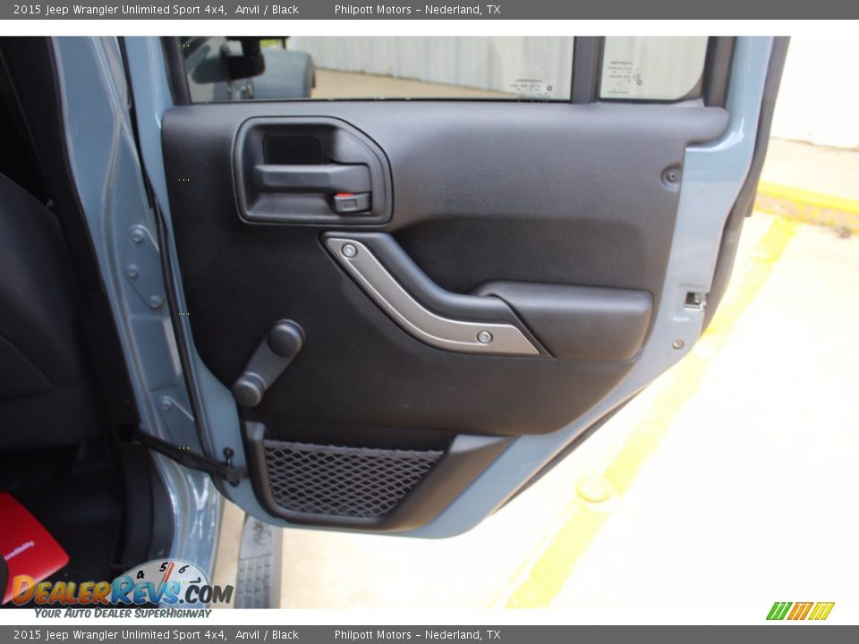 2015 Jeep Wrangler Unlimited Sport 4x4 Anvil / Black Photo #22