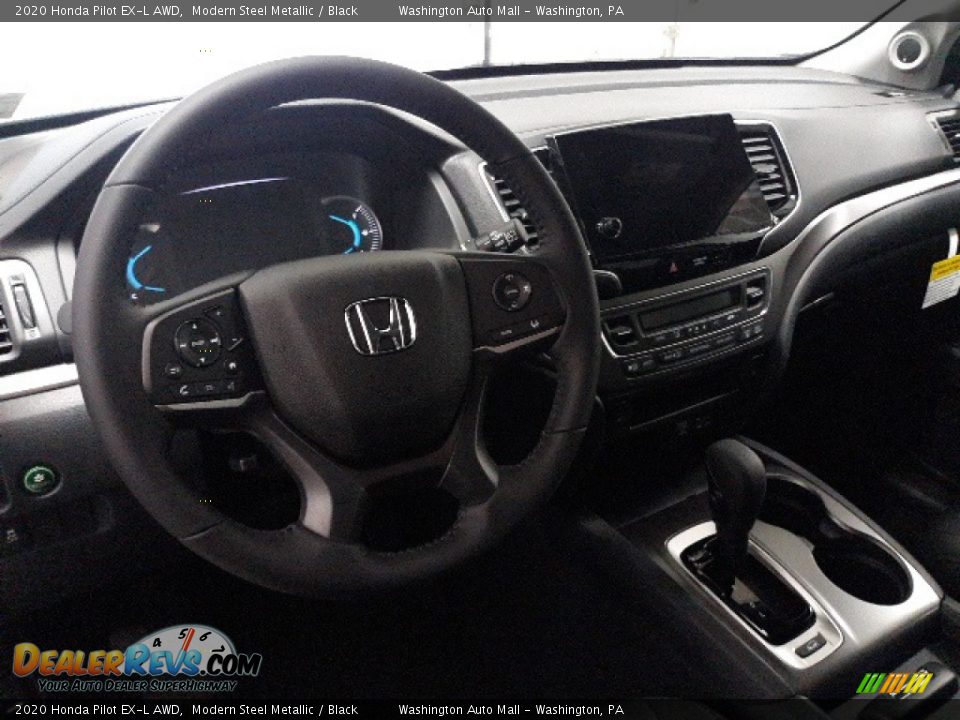 2020 Honda Pilot EX-L AWD Modern Steel Metallic / Black Photo #4
