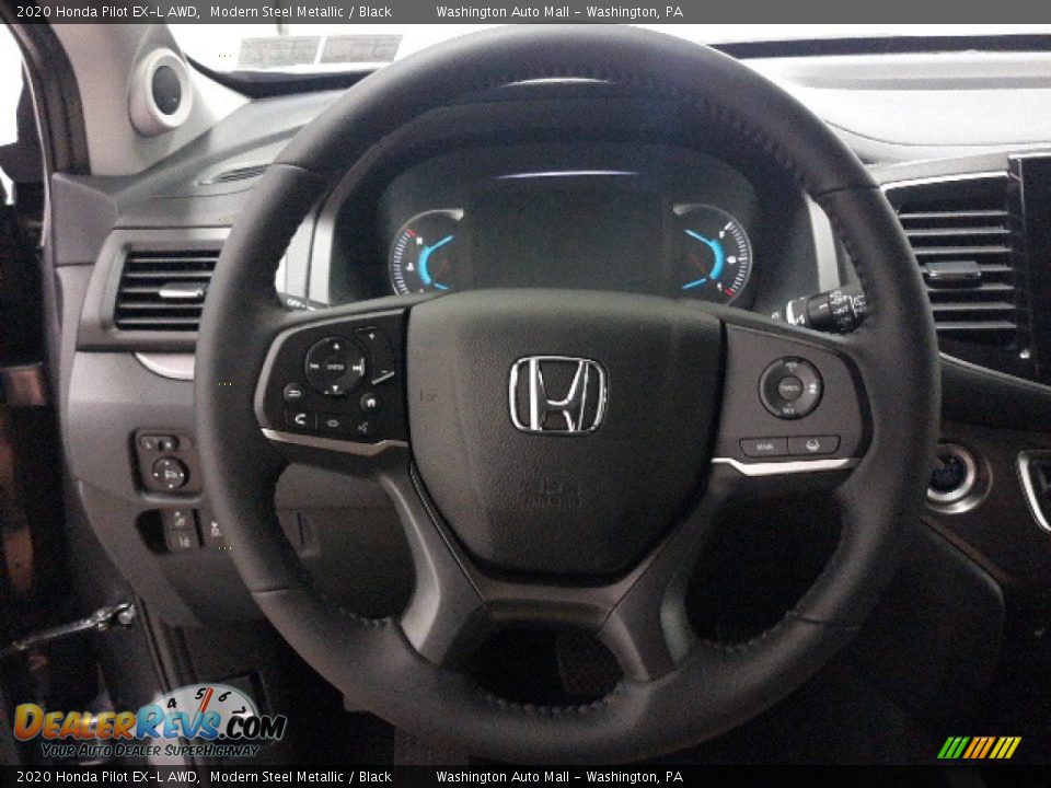 2020 Honda Pilot EX-L AWD Modern Steel Metallic / Black Photo #5