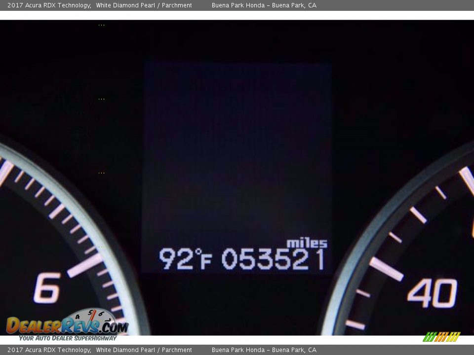 2017 Acura RDX Technology White Diamond Pearl / Parchment Photo #6