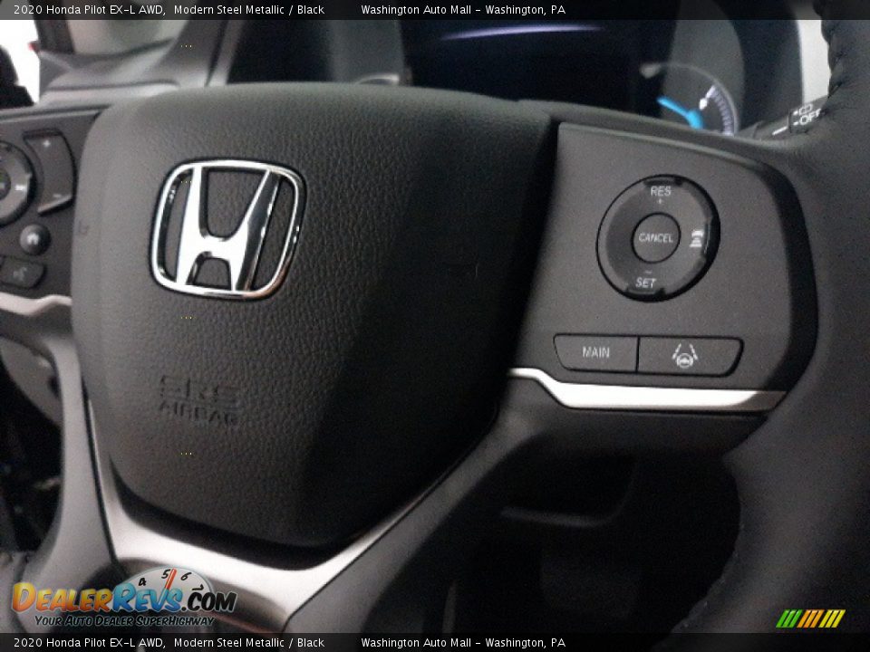 2020 Honda Pilot EX-L AWD Modern Steel Metallic / Black Photo #7
