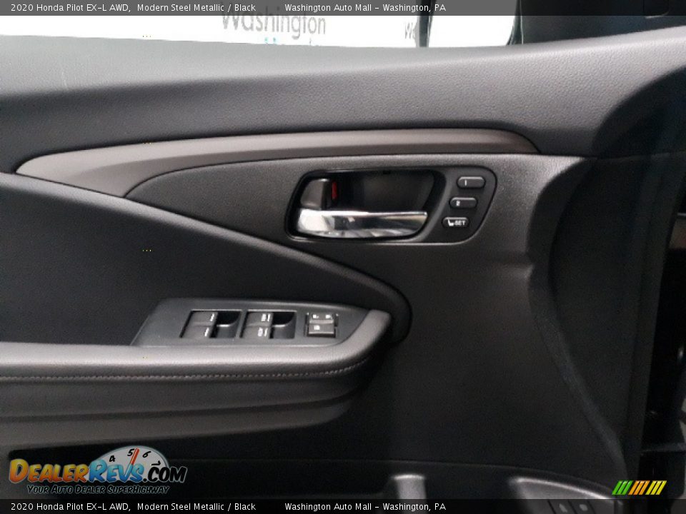 2020 Honda Pilot EX-L AWD Modern Steel Metallic / Black Photo #9