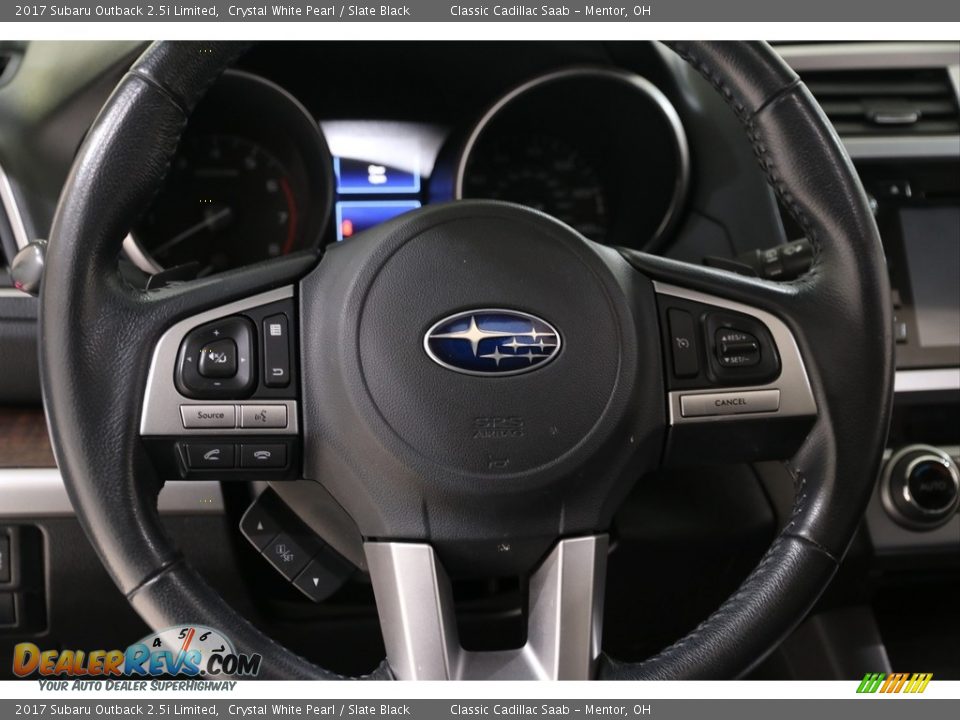 2017 Subaru Outback 2.5i Limited Crystal White Pearl / Slate Black Photo #6