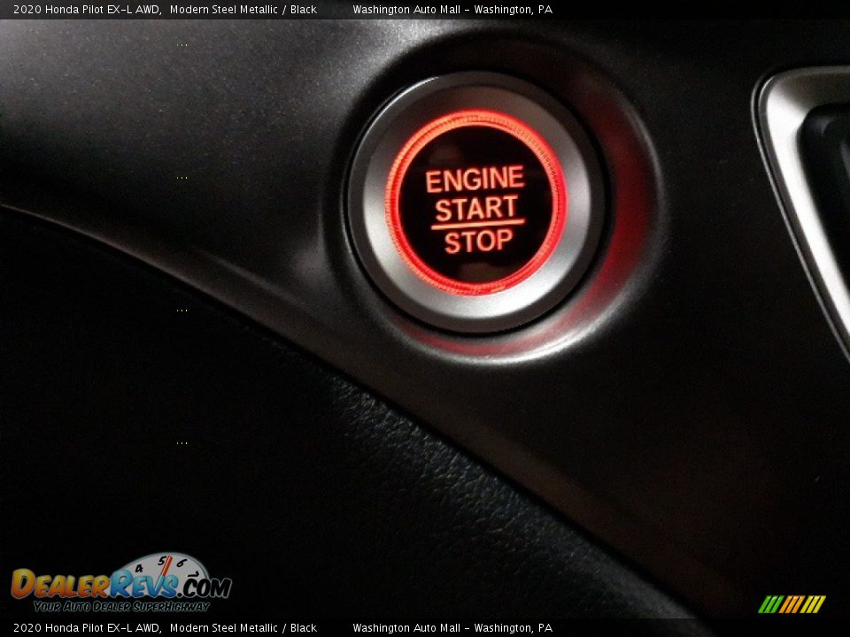 2020 Honda Pilot EX-L AWD Modern Steel Metallic / Black Photo #12