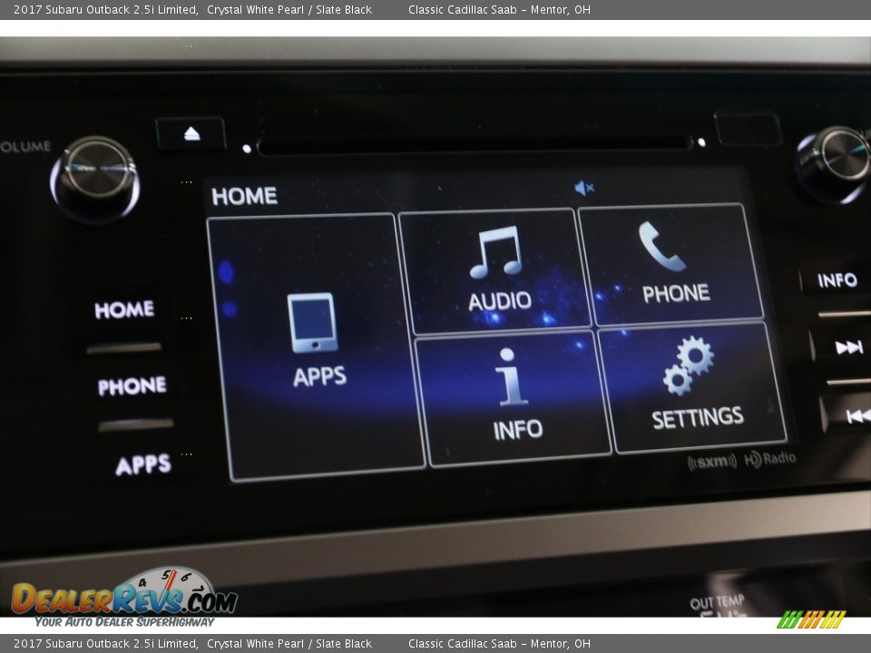 2017 Subaru Outback 2.5i Limited Crystal White Pearl / Slate Black Photo #9