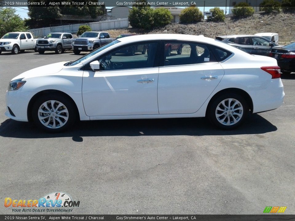 2019 Nissan Sentra SV Aspen White Tricoat / Charcoal Photo #11