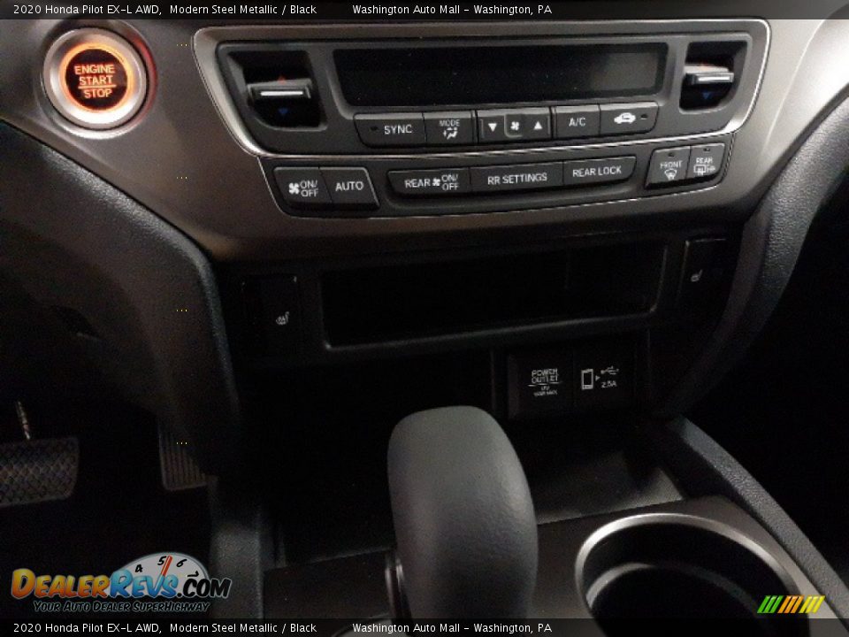 2020 Honda Pilot EX-L AWD Modern Steel Metallic / Black Photo #16