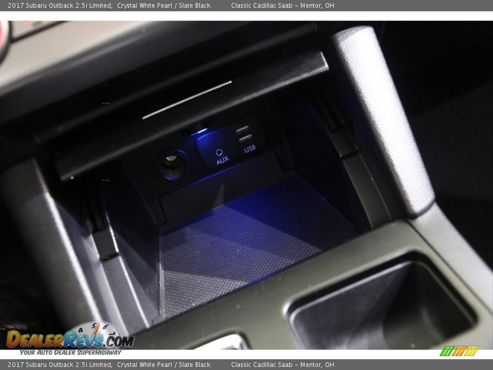 2017 Subaru Outback 2.5i Limited Crystal White Pearl / Slate Black Photo #13