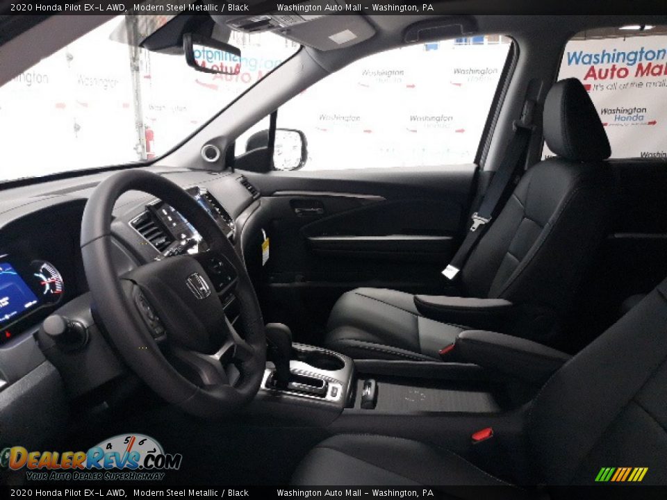 2020 Honda Pilot EX-L AWD Modern Steel Metallic / Black Photo #23