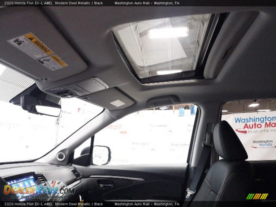 2020 Honda Pilot EX-L AWD Modern Steel Metallic / Black Photo #24