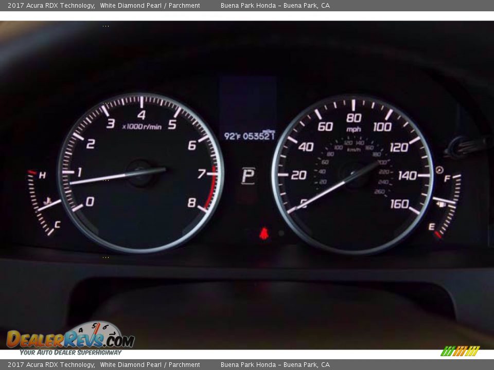 2017 Acura RDX Technology White Diamond Pearl / Parchment Photo #30
