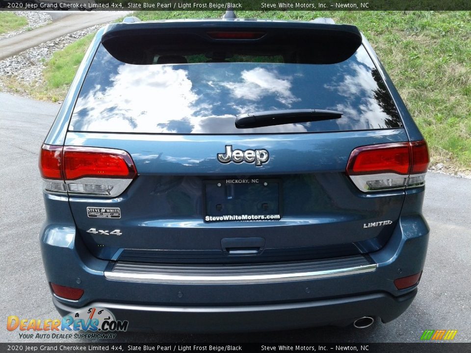 2020 Jeep Grand Cherokee Limited 4x4 Slate Blue Pearl / Light Frost Beige/Black Photo #7