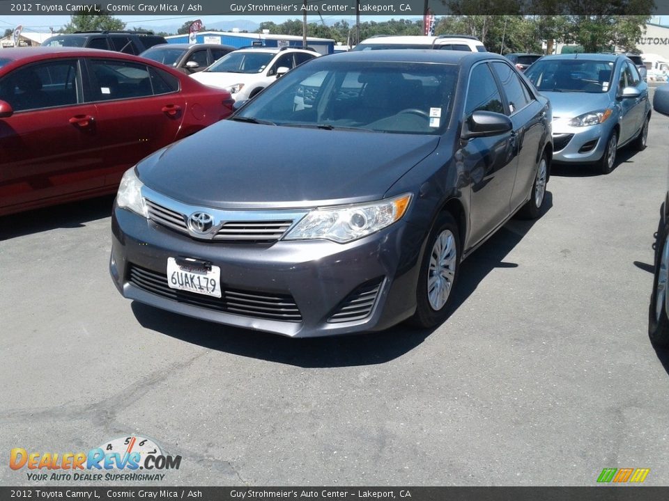 2012 Toyota Camry L Cosmic Gray Mica / Ash Photo #2