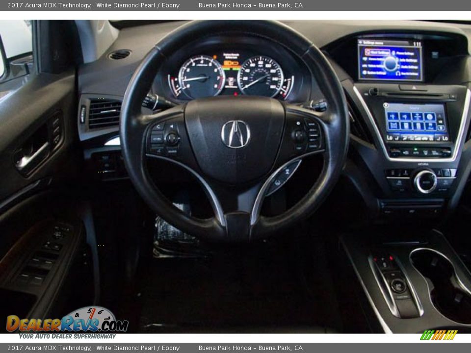 2017 Acura MDX Technology White Diamond Pearl / Ebony Photo #5