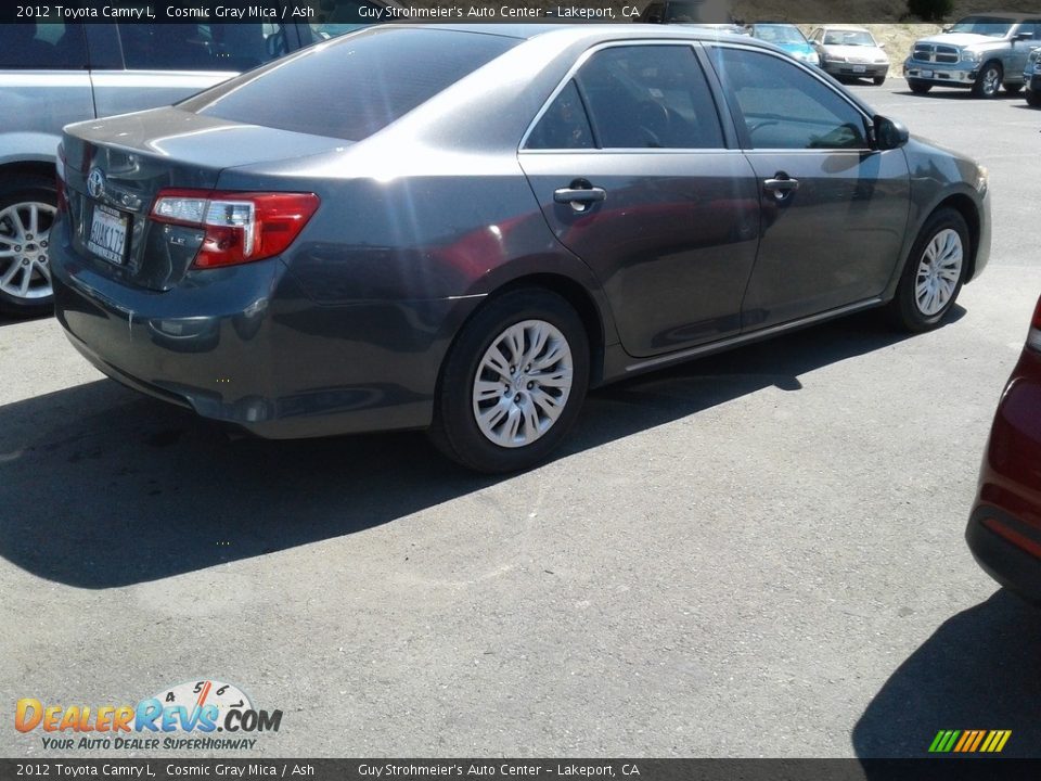 2012 Toyota Camry L Cosmic Gray Mica / Ash Photo #3