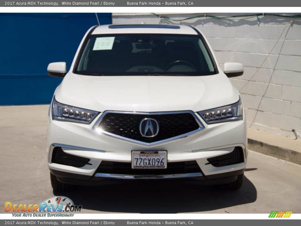 2017 Acura MDX Technology White Diamond Pearl / Ebony Photo #7