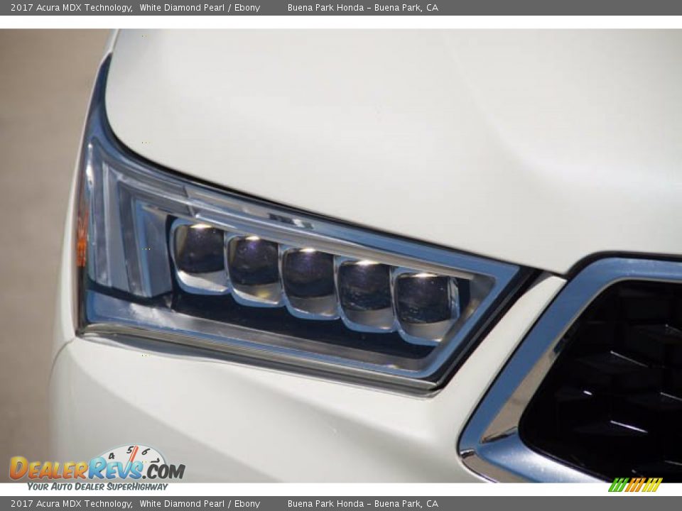 2017 Acura MDX Technology White Diamond Pearl / Ebony Photo #8