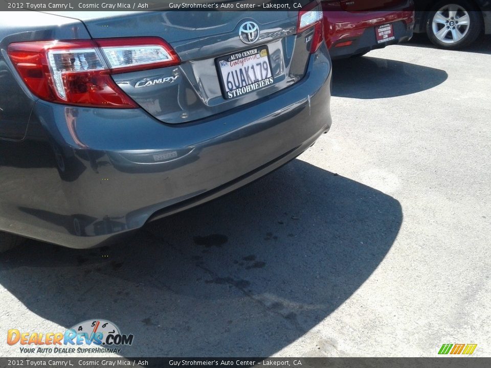 2012 Toyota Camry L Cosmic Gray Mica / Ash Photo #5