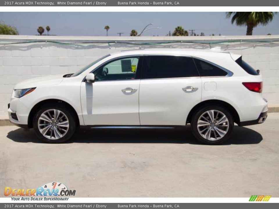 2017 Acura MDX Technology White Diamond Pearl / Ebony Photo #10