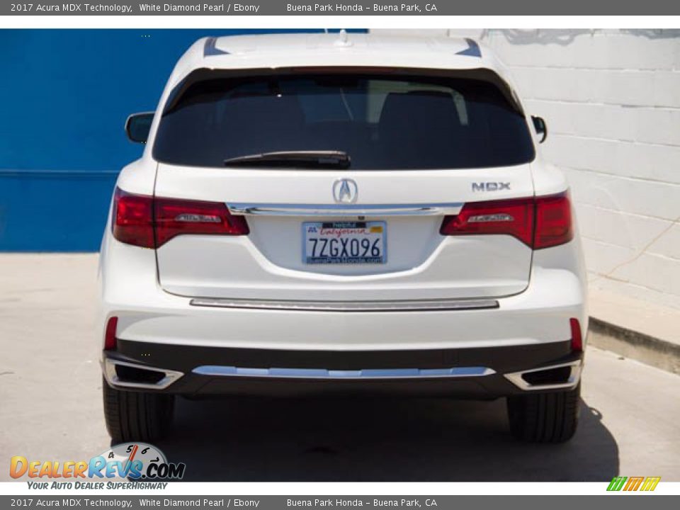 2017 Acura MDX Technology White Diamond Pearl / Ebony Photo #11