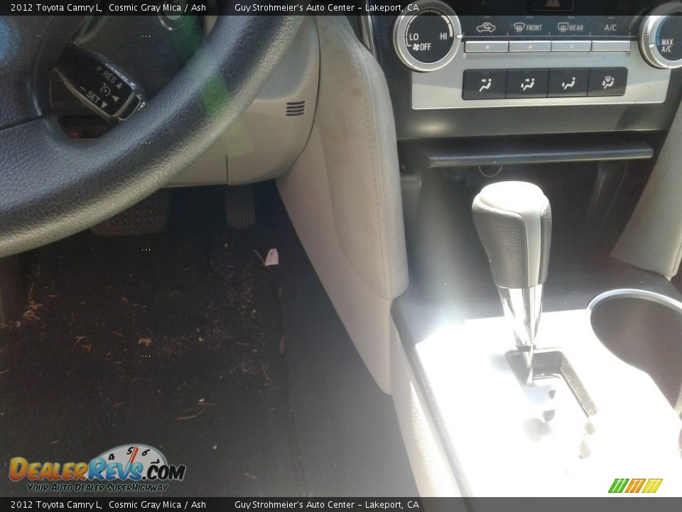 2012 Toyota Camry L Cosmic Gray Mica / Ash Photo #7