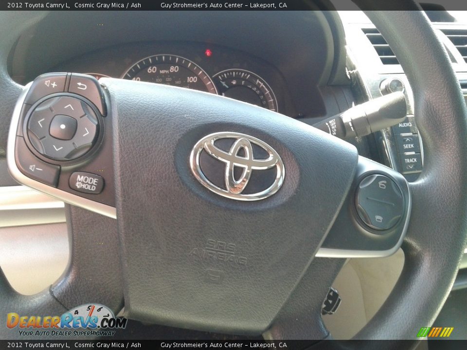 2012 Toyota Camry L Cosmic Gray Mica / Ash Photo #9