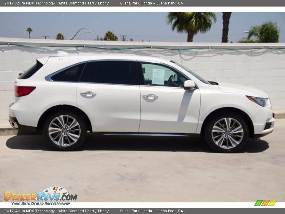 2017 Acura MDX Technology White Diamond Pearl / Ebony Photo #14