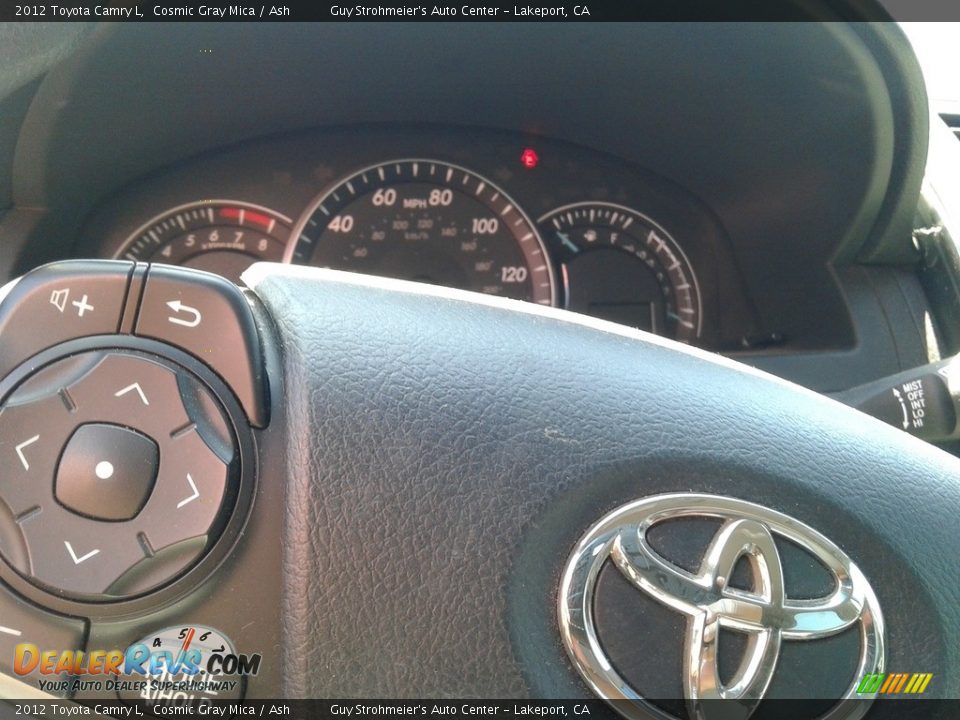 2012 Toyota Camry L Cosmic Gray Mica / Ash Photo #10