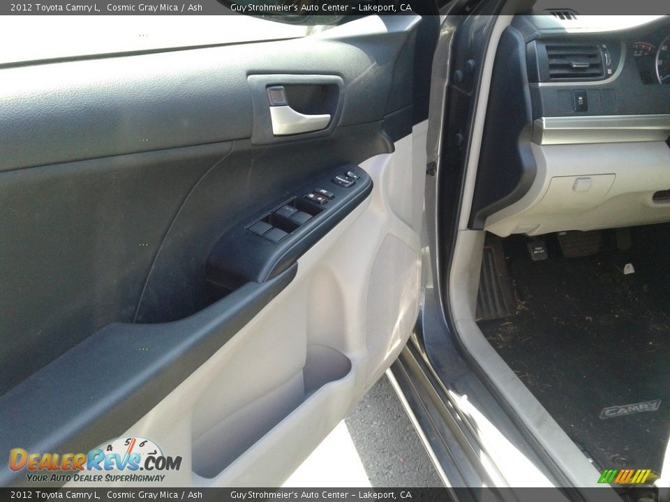 2012 Toyota Camry L Cosmic Gray Mica / Ash Photo #11