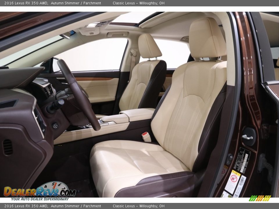 Front Seat of 2016 Lexus RX 350 AWD Photo #5