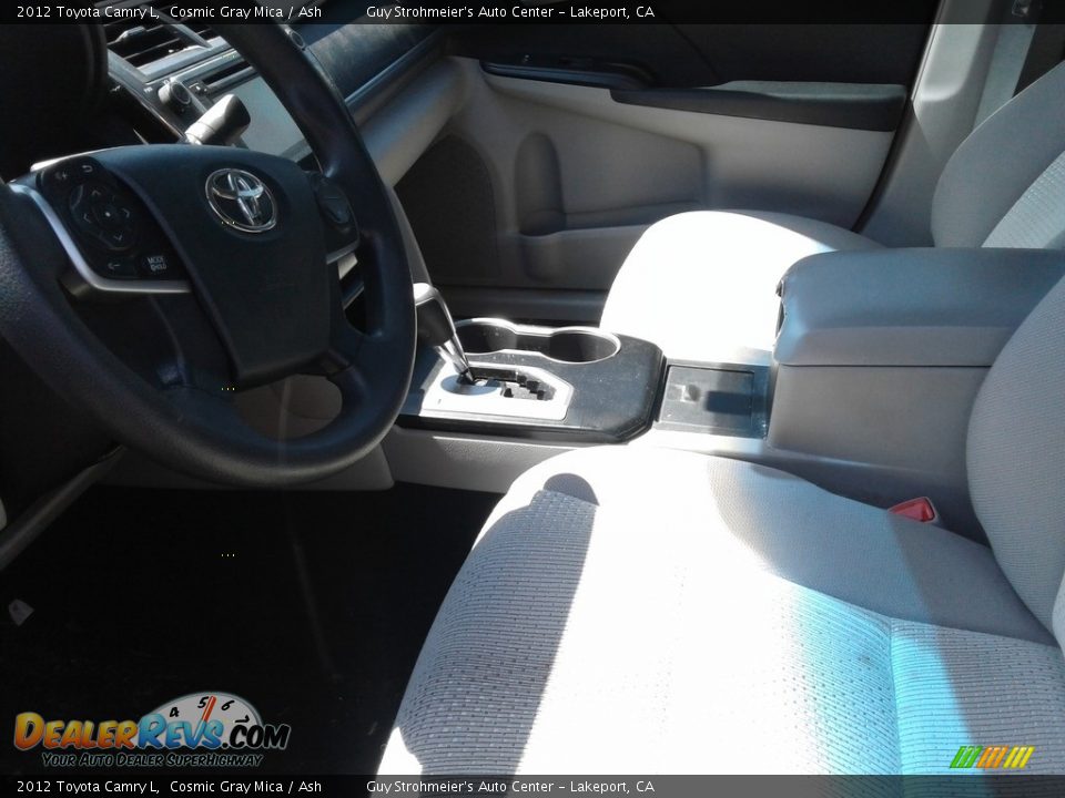 2012 Toyota Camry L Cosmic Gray Mica / Ash Photo #12