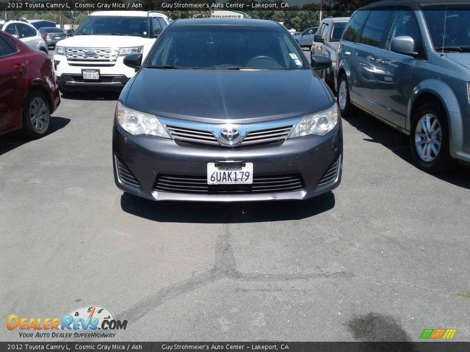 2012 Toyota Camry L Cosmic Gray Mica / Ash Photo #13