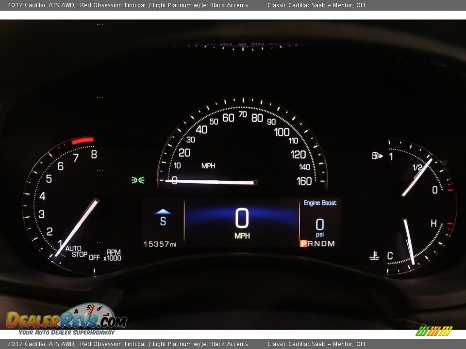 2017 Cadillac ATS AWD Red Obsession Tintcoat / Light Platinum w/Jet Black Accents Photo #8