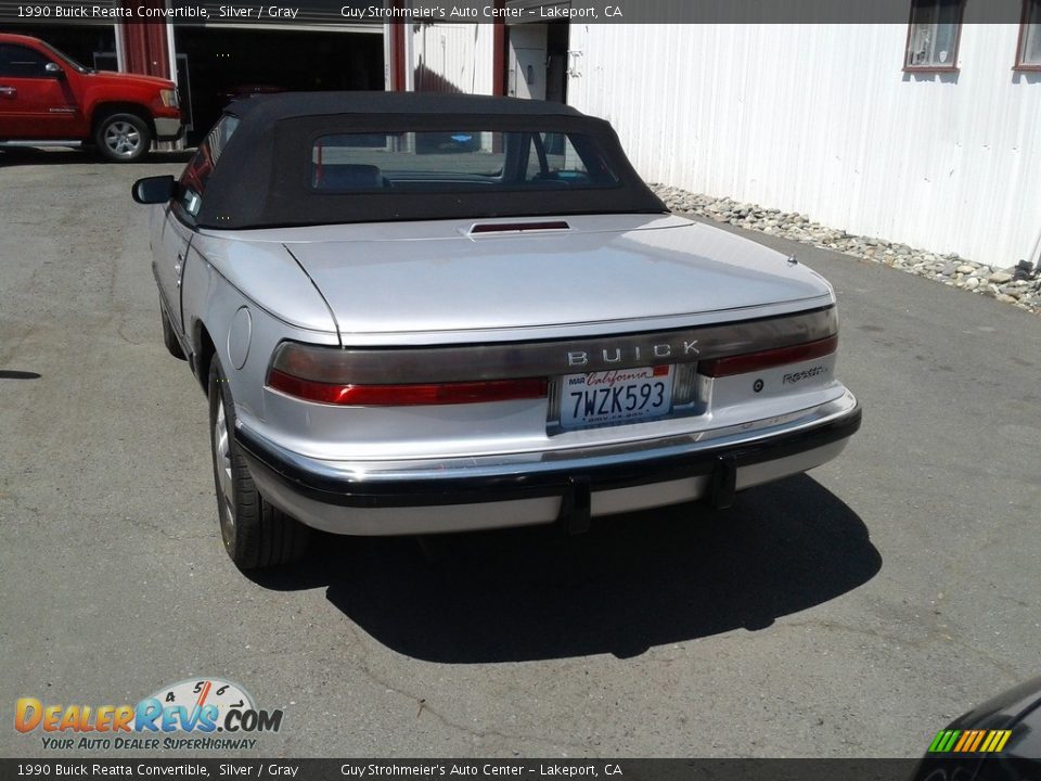 1990 Buick Reatta Convertible Silver / Gray Photo #1