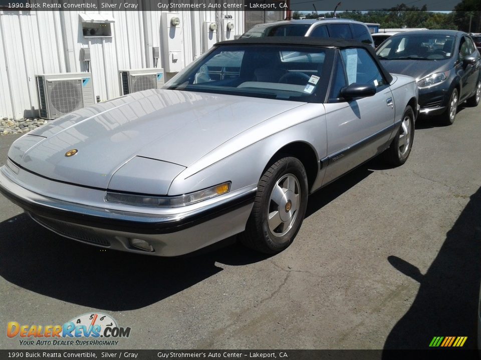 1990 Buick Reatta Convertible Silver / Gray Photo #2