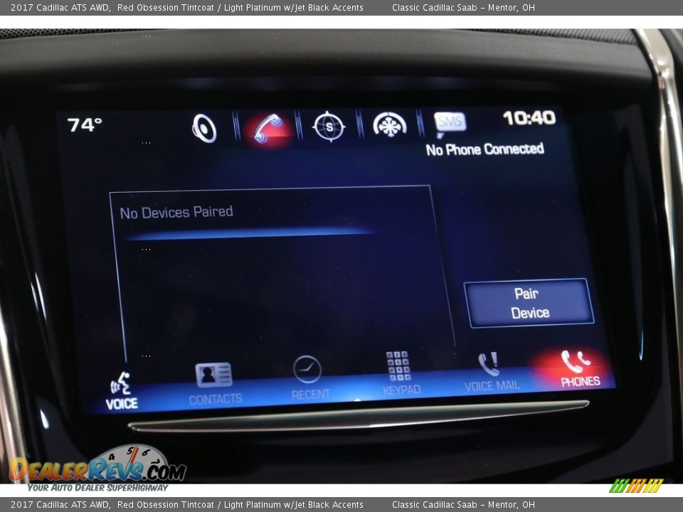 2017 Cadillac ATS AWD Red Obsession Tintcoat / Light Platinum w/Jet Black Accents Photo #11