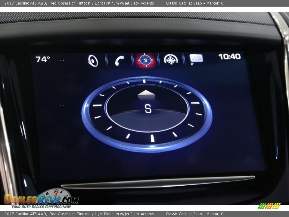 2017 Cadillac ATS AWD Red Obsession Tintcoat / Light Platinum w/Jet Black Accents Photo #12