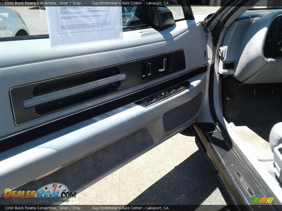 1990 Buick Reatta Convertible Silver / Gray Photo #4