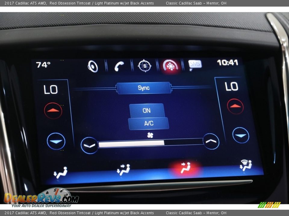 2017 Cadillac ATS AWD Red Obsession Tintcoat / Light Platinum w/Jet Black Accents Photo #13