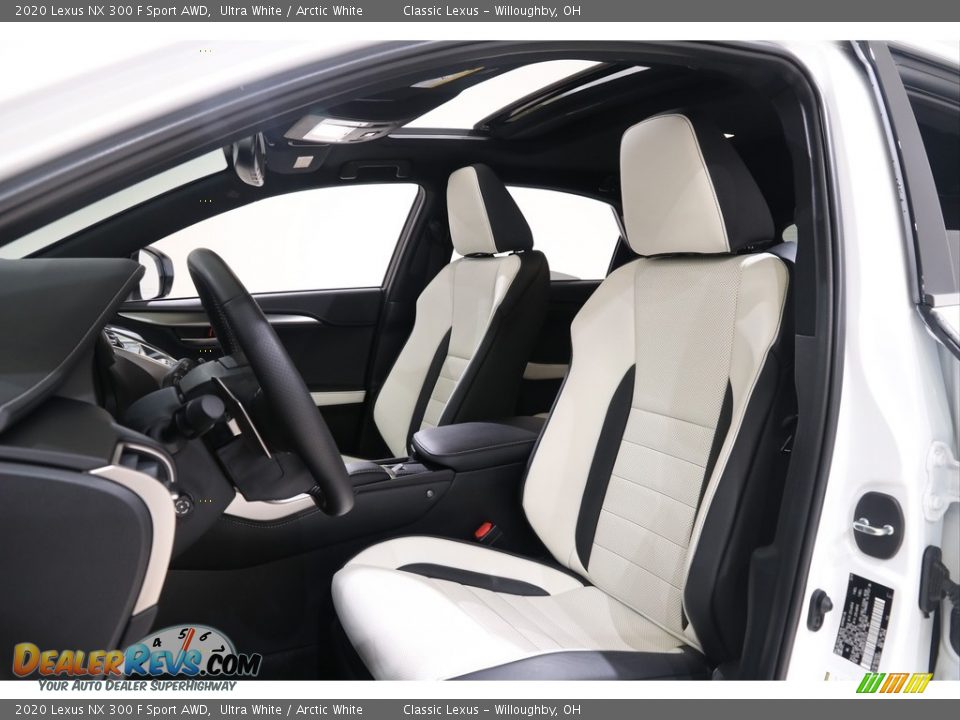 Arctic White Interior - 2020 Lexus NX 300 F Sport AWD Photo #8