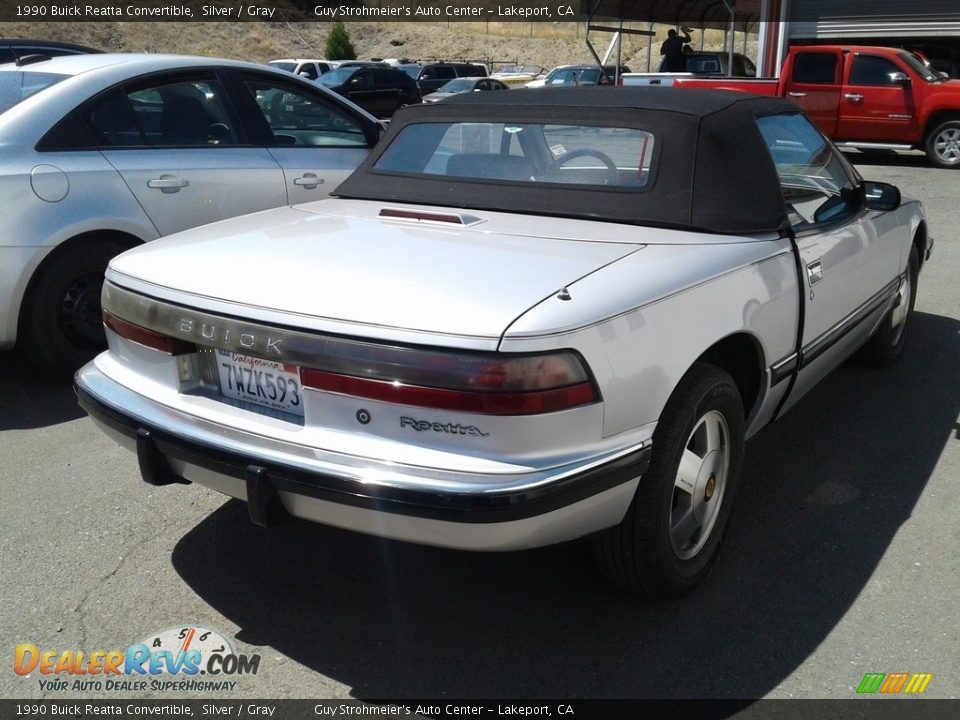 1990 Buick Reatta Convertible Silver / Gray Photo #10