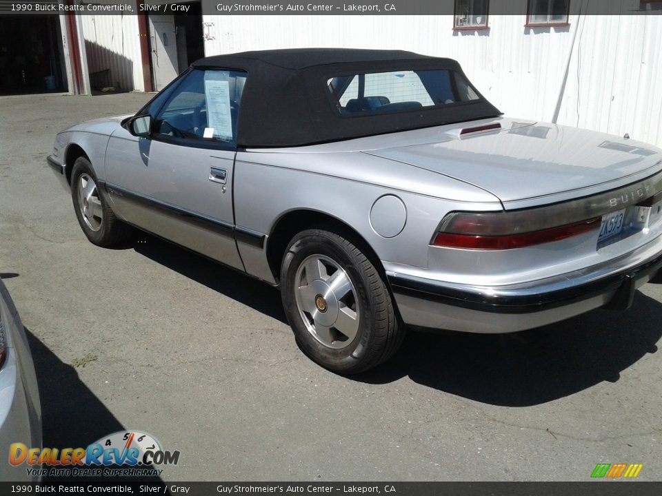 1990 Buick Reatta Convertible Silver / Gray Photo #11