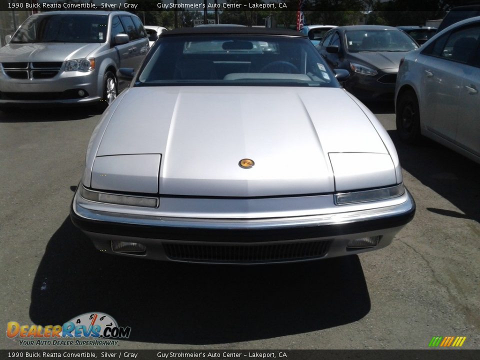 1990 Buick Reatta Convertible Silver / Gray Photo #12