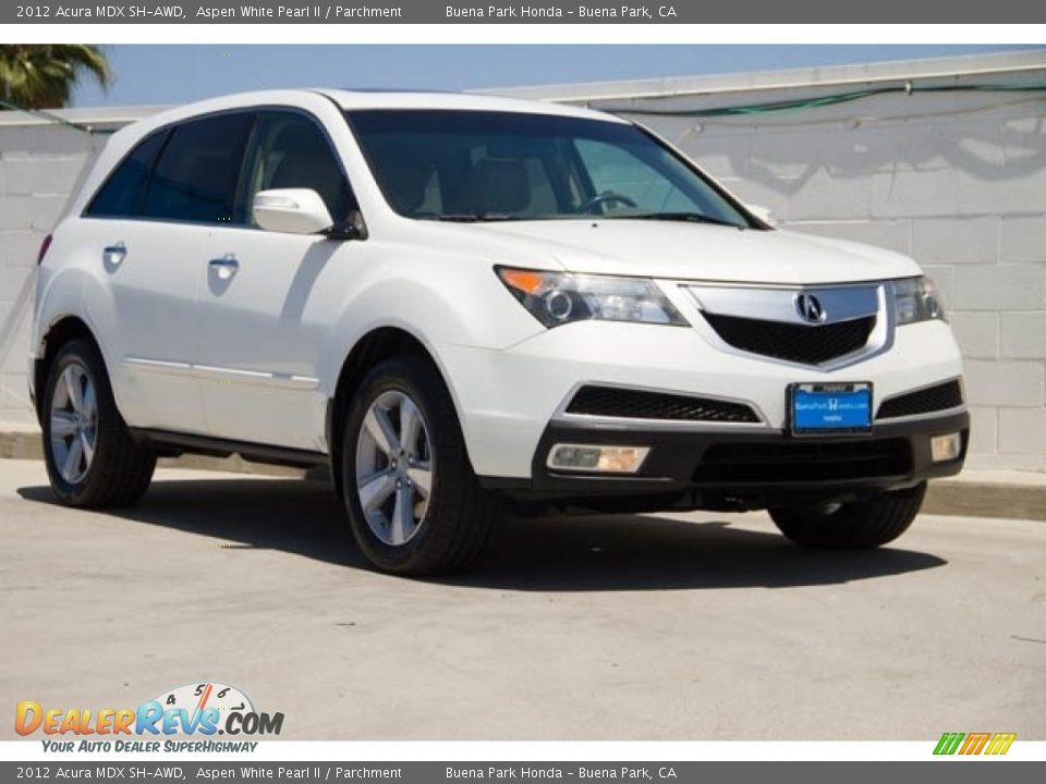 2012 Acura MDX SH-AWD Aspen White Pearl II / Parchment Photo #1