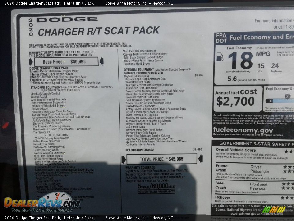 2020 Dodge Charger Scat Pack Hellraisin / Black Photo #26