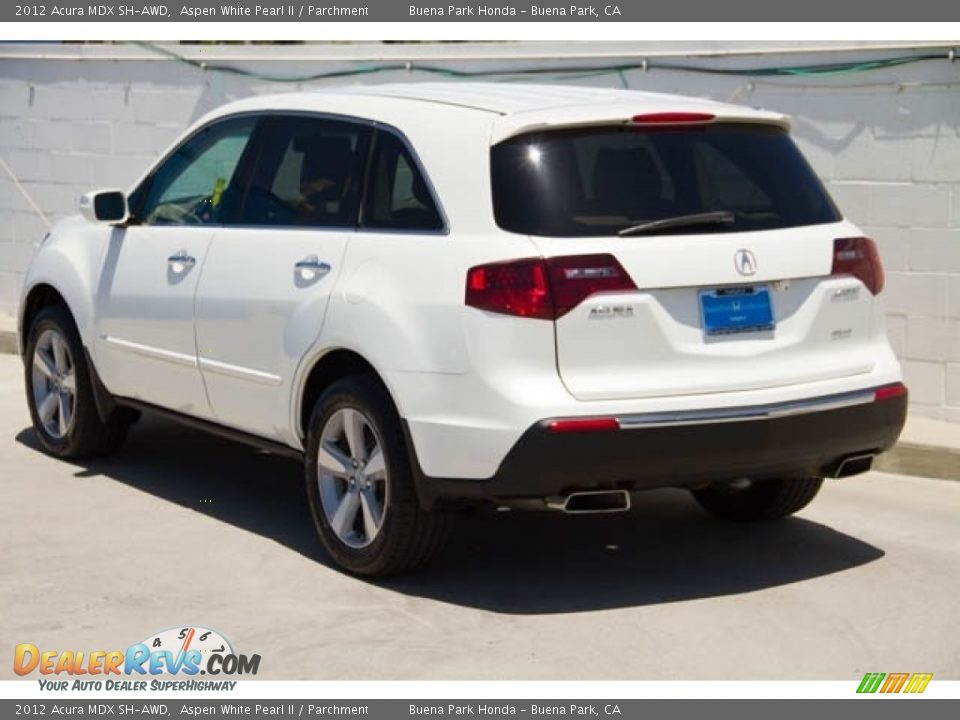2012 Acura MDX SH-AWD Aspen White Pearl II / Parchment Photo #2