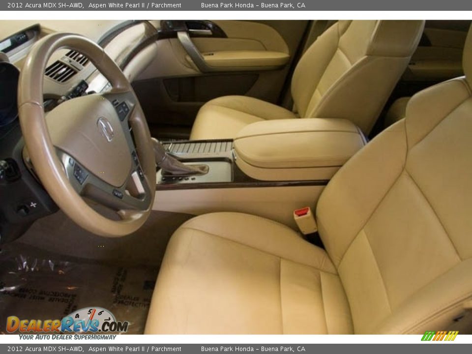 2012 Acura MDX SH-AWD Aspen White Pearl II / Parchment Photo #3