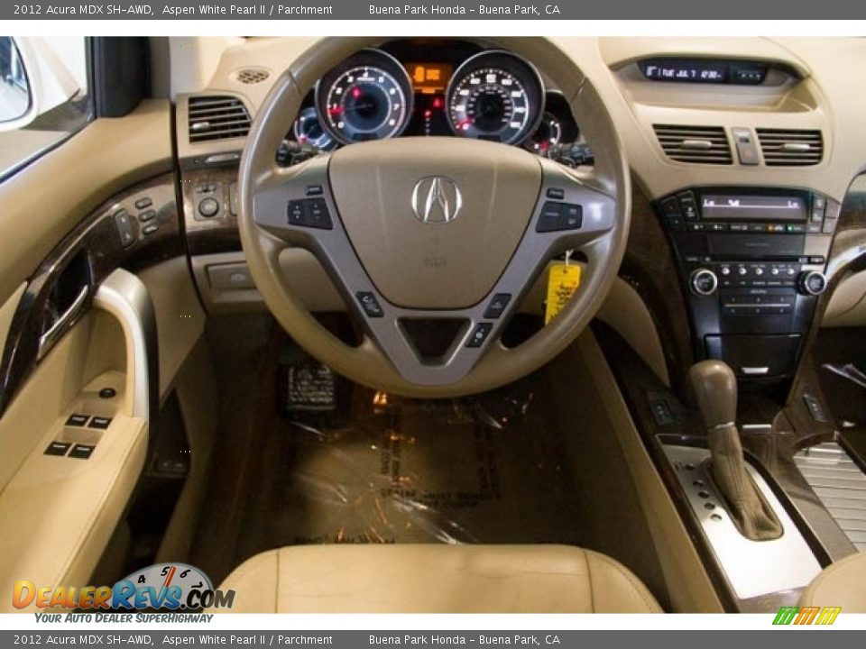 2012 Acura MDX SH-AWD Aspen White Pearl II / Parchment Photo #5