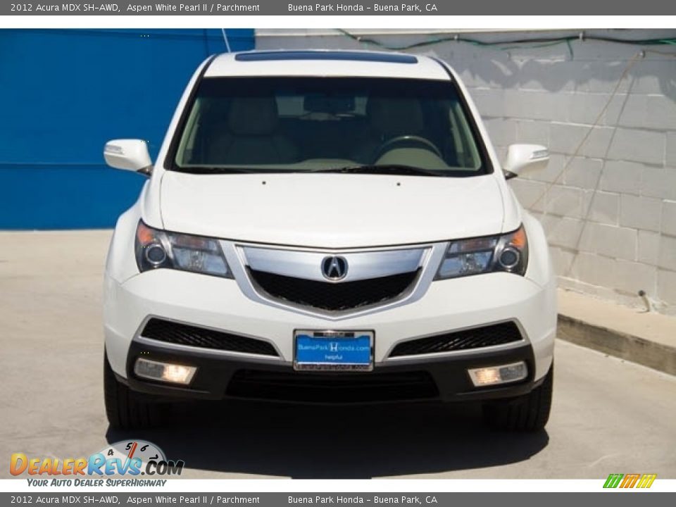 2012 Acura MDX SH-AWD Aspen White Pearl II / Parchment Photo #7