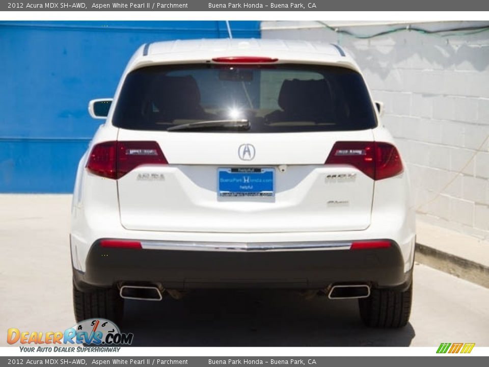 2012 Acura MDX SH-AWD Aspen White Pearl II / Parchment Photo #9